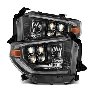 �yUSA�݌ɂ���z AlphaRex 14-21 Toyota Tundra NOVA-Series LED Proj Headlights Alpha-Blk w/Actv Light & Seq. Sig + DRL arx880832 HD�X