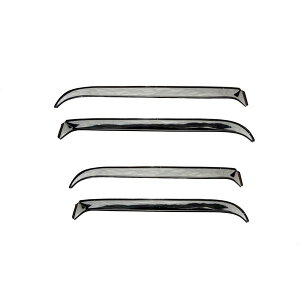 �yUSA�݌ɂ���z AVS 07-18 Jeep Wrangler Ventshade Front & Rear Window Deflectors 4pc - Stainless avs14918 HD�X
