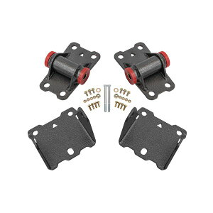 �yUSA�݌ɂ���z BMR 78-87 G-Body Motor Mount Kit Upper & Lower Poly - Black Hammertone bmrMM460H HD�X