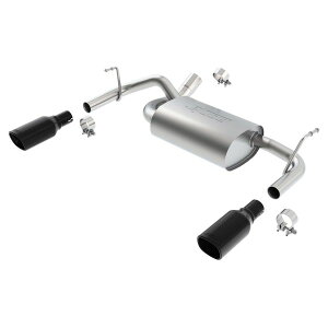 �yUSA�݌ɂ���z Borla 12-16 Jeep Wrangler 3.6AT/MT 4WD 2+4DR S/ SQ /RL/AC SR 2.5in, 2in Tip 3.5 sqx8 Black Chrome bor11834BC HD�X