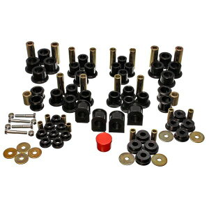 �yUSA�݌ɂ���z Energy Suspension 99-04 Ford F-250 4WD Superduty Black Hyper-flex Master Bushing Set eng4.18124G HD�X