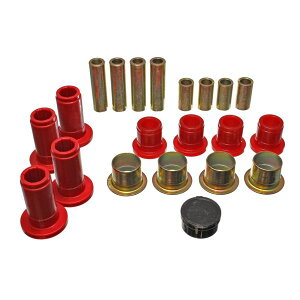 �yUSA�݌ɂ���z Energy Suspension 94-01 Ram 1500 / 94-02 Ram 2500/3500 2WD Red Front Control Arm Bushing Set eng5.3124R HD�X