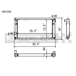 yUSA݌ɂz Koyo 2022+ Toyota GR86 and Subaru BRZ Competition All-Aluminum Radiator koyHH012664 HDX