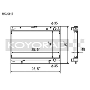�yUSA�݌ɂ���z Koyo 95-98 Nissan 240SX S14 2.4L KA24DE (MT) Radiator koyHH020645 HD�X
