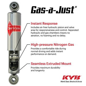 �yUSA�݌ɂ���z KYB 22-25 Nissan Frontier Pro-X / Pro-4X Gas-A-Just Gas Shock - Rear kyb5550023 HD�X