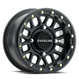 �yUSA�݌ɂ���z Raceline A92B Podium 15x6in / 4x156 BP / 40mm Offset / 132.5mm Bore - Satin Black Beadlock Wheel rclA93B-56056+40 HD�X