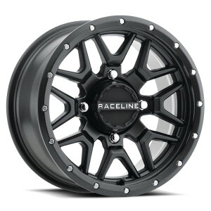 �yUSA�݌ɂ���z Raceline A94B Krank 15x7in / 4x156 BP / 10mm Offset / 132.5mm Bore - Satin Black Wheel rclA94B-57056+10 HD�X