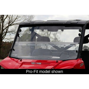 �yUSA�݌ɂ���z Seizmik 10-14 Polaris 400-570 Ranger Mid-Size - 1.75 in. Versa-Fold Windshield - UV Resistant Poly szm50-23079KIT HD�X