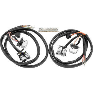 �yUSA�݌ɂ���z Twin Power 07-10 FLH FLT FXST FLST FXD XL Chrome Handlebar Switch Kit twp482691 HD�X