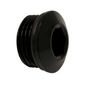 �yUSA�݌ɂ���z DeatschWerks 8AN ORB Male Plug Low Profile Internal Allen/Hex (Incl O-Ring) Anodized Matte Black dwk6-02-0718-B HD�X