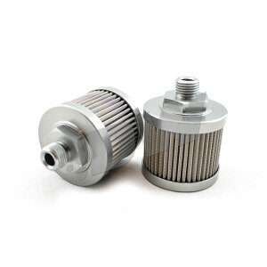 �yUSA�݌ɂ���z DeatschWerks Stainless Steel 6AN 100 Micron Universal Fuel Pump Pre-Filter dwk8-01-06100 HD�X
