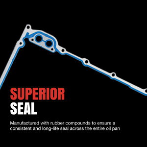 �yUSA�݌ɂ���z Fel-Pro 85-86 Chevy C10 Engine Oil Pan Gasket Set - PermaDry Molded Rubber Oil Pan SnapUps Included felOS34500R HD�X