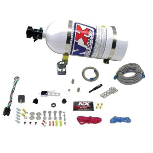 �yUSA�݌ɂ���z Nitrous Express Dry EFI Single Nozzle Nitrous Kit (35-150HP) w/15lb Bottle nex21000-15 HD�X
