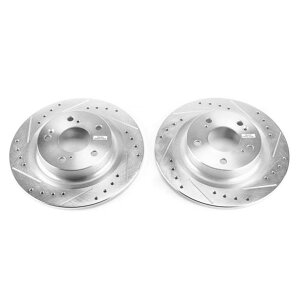 �yUSA�݌ɂ���z Power Stop 17-18 Honda Civic Rear Evolution Drilled & Slotted Rotors - Pair psbJBR1749XPR HD�X