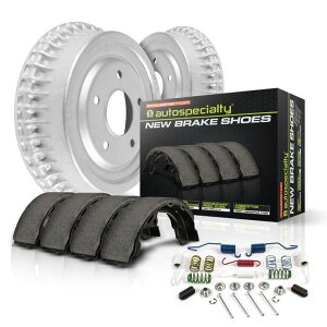 �yUSA�݌ɂ���z Power Stop 92-01 Jeep Cherokee Rear Autospecialty Drum Kit psbKOE15327DK HD�X