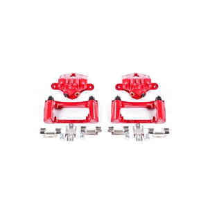 �yUSA�݌ɂ���z Power Stop 98-02 Chevrolet Camaro Rear Red Calipers w/Brackets - Pair psbS4696 HD�X