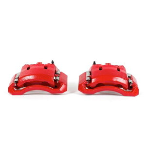 �yUSA�݌ɂ���z Power Stop 06-08 Dodge Ram 1500 Front Red Calipers w/Brackets - Pair psbS4890 HD�X