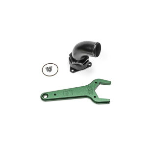 �yUSA�݌ɂ���z Radium Engineering FCST-X 3-Bolt Remote Mount Fill Neck - 24AN Elbow - 1.5in Barb rad20-1047 HD�X