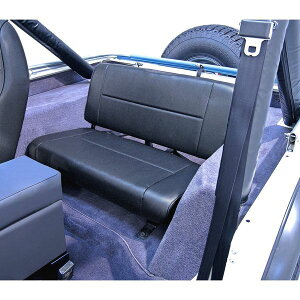 �yUSA�݌ɂ���z Rugged Ridge Standard Rear Seat Black Denim 55-95 Jeep CJ / Jeep Wrangler rug13461.15 HD�X