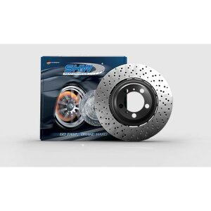 �yUSA�݌ɂ���z SHW 15-18 BMW X5 M 4.4L Right Rear Cross-Drilled Lightweight Brake Rotor (34212284904) shwBRR48504 HD�X
