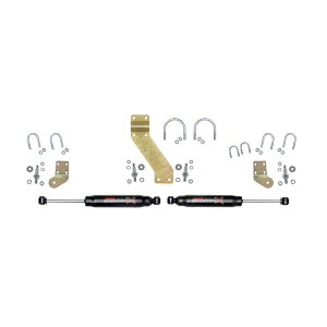 �yUSA�݌ɂ���z Skyjacker 66-77 Ford Bronco 4WD Black MAX Dual Stabilizer Kit w/ Black Cylinders sky8266 HD�X