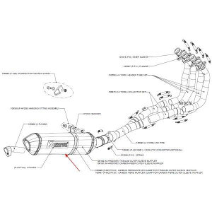AN|rb` AKRAPOVIC yATCT[ [VO/G{[VC E1dl wbNX 06Nȍ~ FZ-1 J[{ M-HR00705C HDX