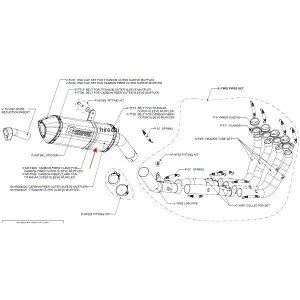 AN|rb` AKRAPOVIC yATCT[ R-TYPE E1dl 10N FZ8 J[{ M-HR02402C HDX
