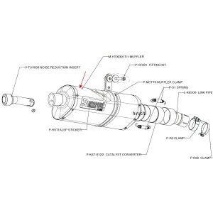 AN|rb` AKRAPOVIC yATCT[ T-TYPE E1dl 09N-11N ER-6NAER-6F `^ M-HT00301T/1 HDX