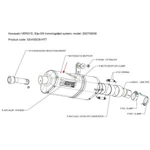 AN|rb` AKRAPOVIC yATCT[ T-TYPE E1dl 07N-10N VERSYS `^ M-HT00301T/2 HDX