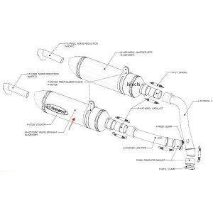 �A�N���|�r�b�` AKRAPOVIC ���y�A�T�C�����T�[ Z-TYPE E1 52/350/70X50 Z1000 �J�[�{�� �E�� M-HZ01205C HD�X