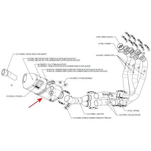 アクラポビッチ AKRAPOVIC リペアサイレンサー T-TYPE 08年-10年 CBR1000RR チタン M-T00705T HD店
