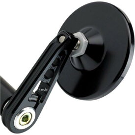 【USA在庫あり】 ジョーカーマシン Joker Machine ミラー バーエンド 円形 3.25インチ ストレートステム 黒 0640-0608 HD店