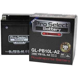 【メーカー在庫あり】 プロセレクト PROSELECT バイク用 バッテリー ジェルタイプ GL-PB10L-A2 YB10L-A2互換 (液入り充電済み) PSB128 HD店