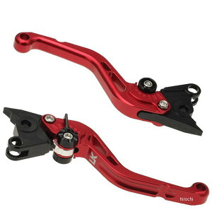 【メーカー在庫あり】 ユーカナヤ U-KANAYA ビレットレバーセット スタンダードタイプ ショート YZF-R3、YZF-R25 赤 YA040-082-0205 HD店