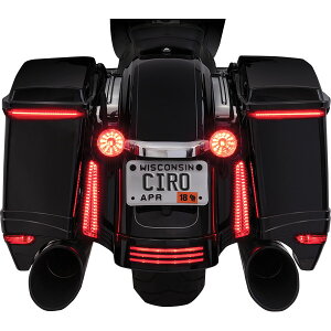 �yUSA�݌ɂ���z �`�� CIRO LED�E�C���J�[ �T�h���p�b�N�p 97�N-13�N FLHT �� 2040-2027 HD�X
