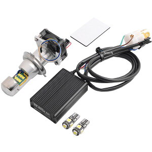 �v���e�b�N PROTEC �T�C�N����LED�o���u LB4-S H4 Hi/Lo 6000K �V���[�g�q�[�g�V���N�^�C�v 65001 HD�X