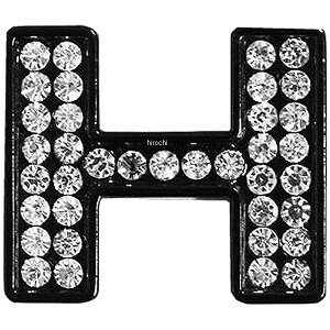 【メーカー在庫あり】 マッドマックス MAD MAX 立体クリスタルエンブレム アルファベットH 黒 O98-2005-H HD店