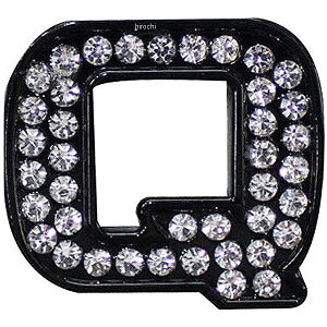 【メーカー在庫あり】 マッドマックス MAD MAX 立体クリスタルエンブレム アルファベットQ 黒 O98-2005-Q HD店