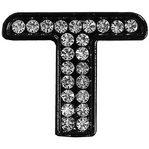 【メーカー在庫あり】 マッドマックス MAD MAX 立体クリスタルエンブレム アルファベットT 黒 O98-2005-T HD店