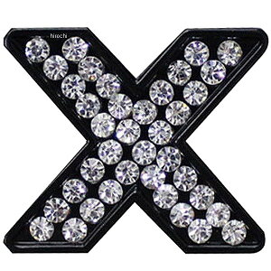 【メーカー在庫あり】 マッドマックス MAD MAX 立体クリスタルエンブレム アルファベットX 黒 O98-2005-X HD店