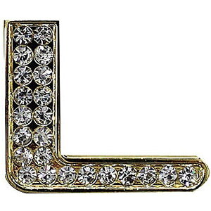 【メーカー在庫あり】 マッドマックス MAD MAX 立体クリスタルエンブレム アルファベットL ゴールド O98-2006-L HD店