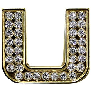 【メーカー在庫あり】 マッドマックス MAD MAX 立体クリスタルエンブレム アルファベットU ゴールド O98-2006-U HD店