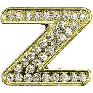 【メーカー在庫あり】 マッドマックス MAD MAX 立体クリスタルエンブレム アルファベットZ ゴールド O98-2006-Z HD店