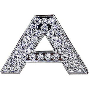 【メーカー在庫あり】 マッドマックス MAD MAX 立体クリスタルエンブレム アルファベットA シルバー O98-2007-A HD店