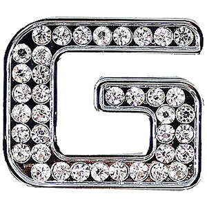 【メーカー在庫あり】 マッドマックス MAD MAX 立体クリスタルエンブレム アルファベットG シルバー O98-2007-G HD店