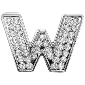 【メーカー在庫あり】 マッドマックス MAD MAX 立体クリスタルエンブレム アルファベットW シルバー O98-2007-W HD店