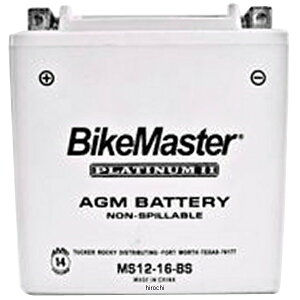 �yUSA�݌ɂ���z �o�C�N�}�X�^�[ BikeMaster AGM �o�b�e���[ YTX16-BS�݊� bkm780720 HD�X