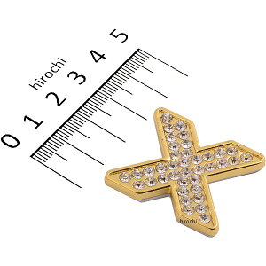 【メーカー在庫あり】 マッドマックス MAD MAX 立体クリスタルエンブレム アルファベットX ゴールド O98-2006-X HD店