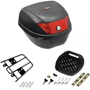 【メーカー在庫あり】 NBS バイクパーツセンター リアボックス 28L/リアキャリア セット DIO110、リード125用 907952 HD店