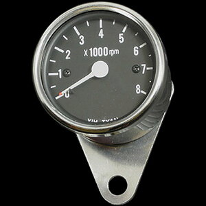 【メーカー在庫あり】 ネオファクトリー 60mm タコメーター 黒盤 001539 HD店